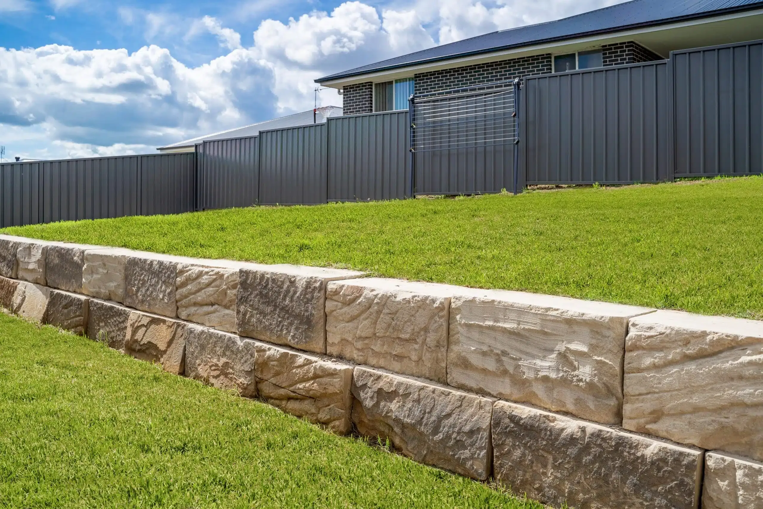 Retaining wall completed on the Mornington Peninsula